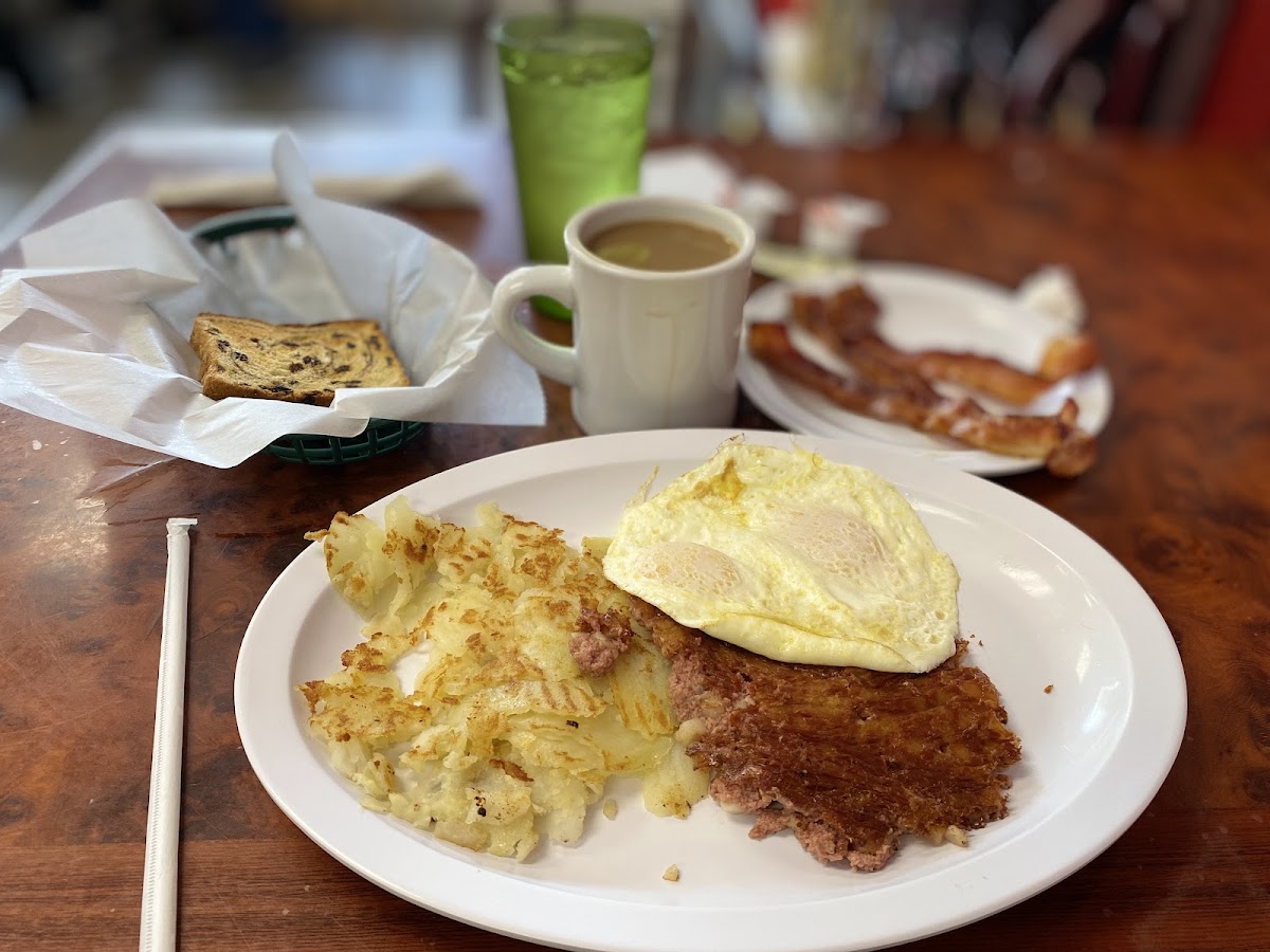 Adam's Diner Burger at Florissant City Diner — photo from Google Maps menu